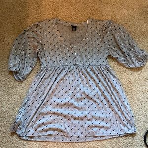 Women's XL 3/4 Rue21 babydoll top